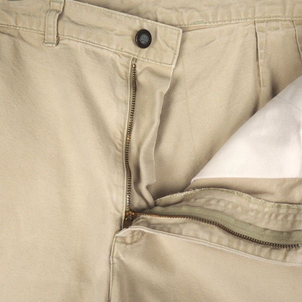 Vintage Patagonia Long Stand Up Shorts Men 34 Beige 8" Inseam Double-Fabric Seat - Picture 8 of 13